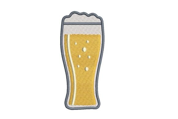 Glass of Beer Embroidery