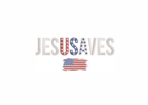 Jesus Saves Embroidery Design