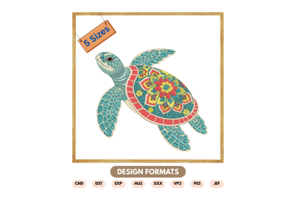 Ocean Animal Machine Embroidery