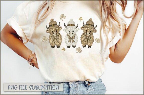 St. Patrick’s Cow Embroidery PNG